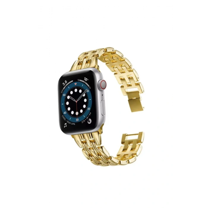 Apple Watch Uyumlu Simetro Metal Loop Kordon