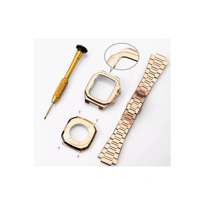 Apple Watch Uyumlu 45mm Steel Loop Kasa Ve Kordon