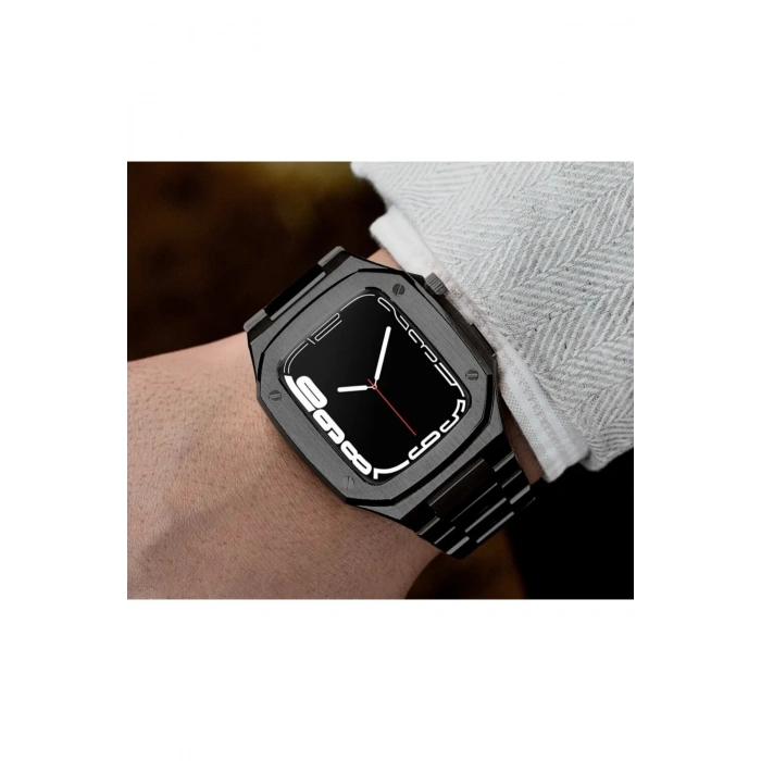 Apple Watch Uyumlu 45mm Steel Loop Kasa Ve Kordon