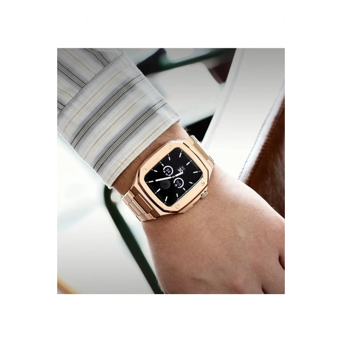 Apple Watch Uyumlu 45mm Steel Loop Kasa Ve Kordon