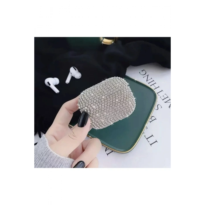 Diamond Taşlı Airpods Pro Uyumlu Silikon Kılıf