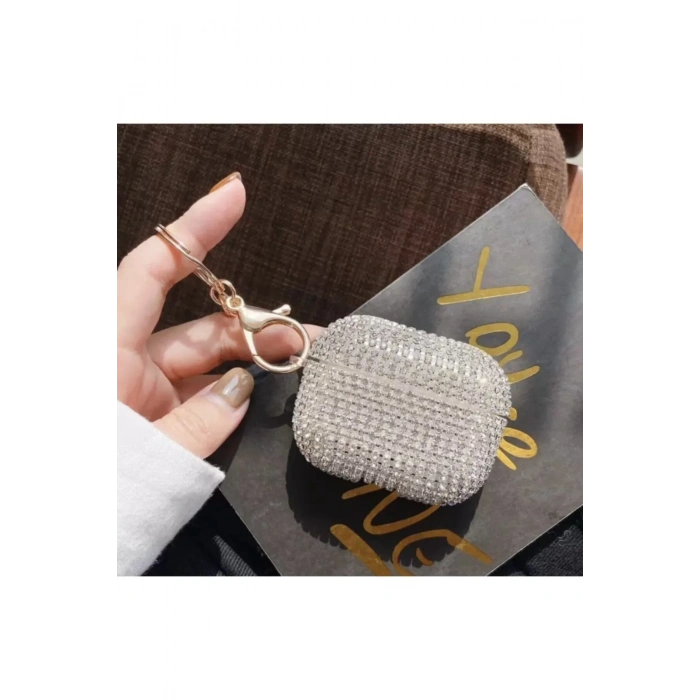 Diamond Taşlı Airpods Pro Uyumlu Silikon Kılıf