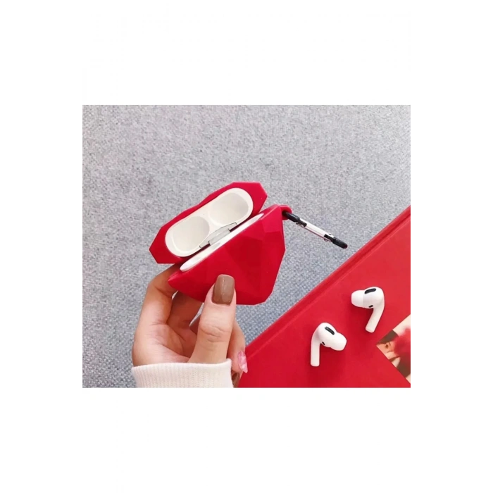 Kalp Tasarımlı Silikon Airpods Kılıf 1 ve 2 Nesil Uyumlu