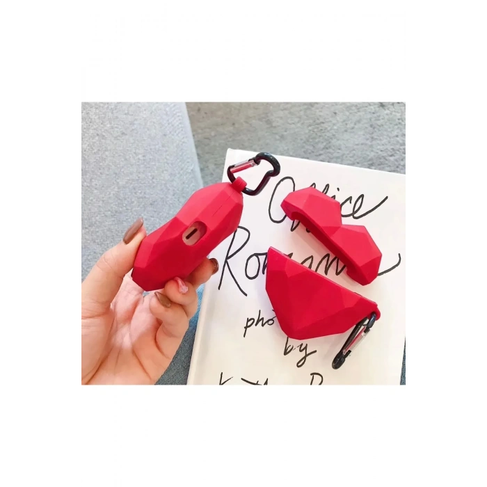 Kalp Tasarımlı Silikon Airpods Kılıf 1 ve 2 Nesil Uyumlu