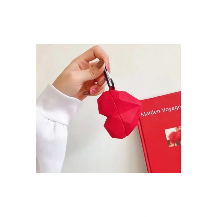 Kalp Tasarımlı Silikon Airpods Kılıf 1 ve 2 Nesil Uyumlu