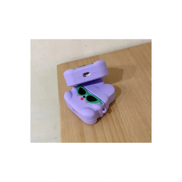 Sevimli Tavşan Desenli Airpods Kılıfı Pro Nesil Uyumlu