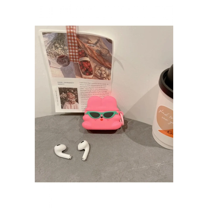Sevimli Tavşan Desenli Airpods Kılıfı 1 ve 2 Nesil Uyumlu