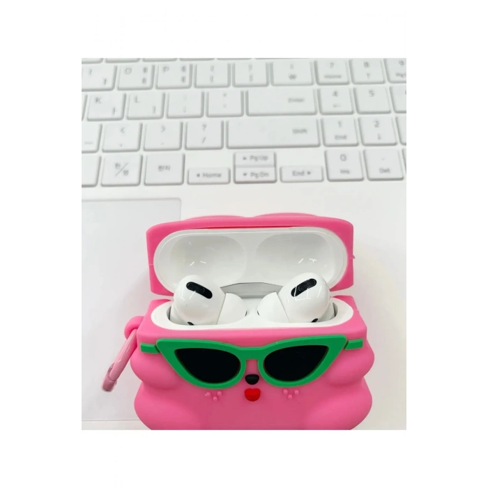 Sevimli Tavşan Desenli Airpods Kılıfı 1 ve 2 Nesil Uyumlu