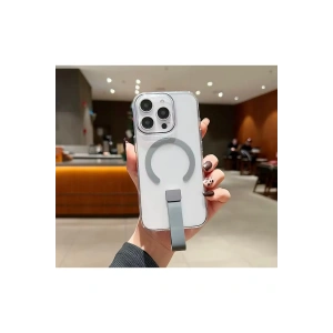 Apple Iphone Uyumlu Magsafe Özellikli El Tutamaçlı Teksas Silikon Kapak