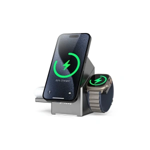 Apple Uyumlu Magsafe Özellikli Kablosuz Çoklu Şarj Ünitesi