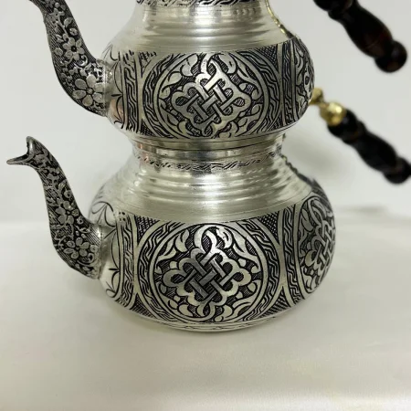 Çaydanlık İşlemeli Model 1 Kalaylı