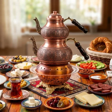 Bakır Çaydanlık Model 11