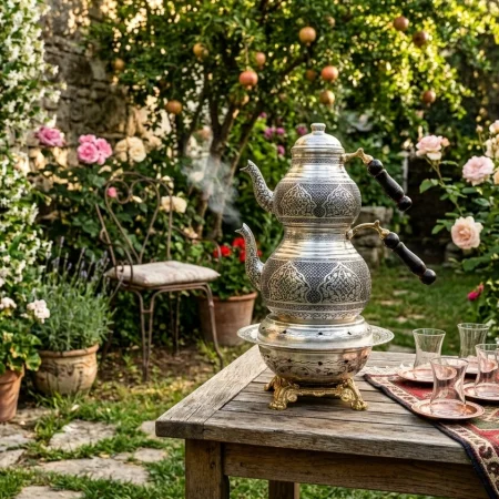 Bakır Çaydanlık Model 17 Kalaylı