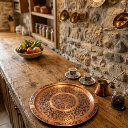 Bakır Tepsi 35 cm