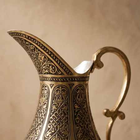 Sarı Bakır Sürahi Model 2