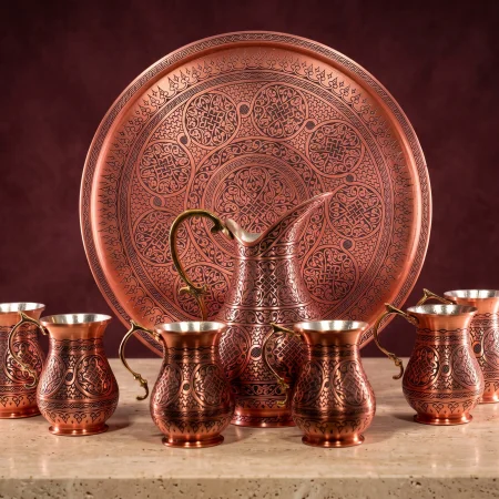 Sürahi Seti Model 1 Ağır İşlemeli