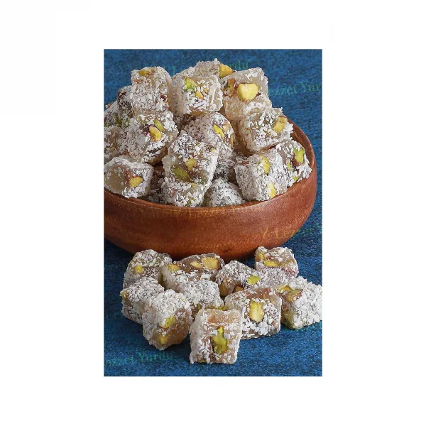 Hindistan Cevizli Fıstıklı Çifte Kavrulmuş Lokum 1 Kg