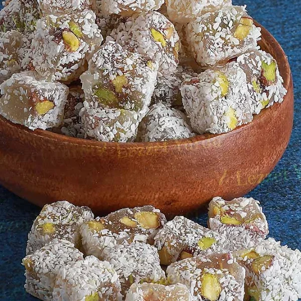 Portakallı Fıstıklı Çifte Kavrulmuş Lokum 1 Kg
