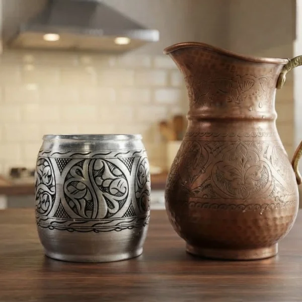 Bakır Bardak 550 Ml Kalaylı