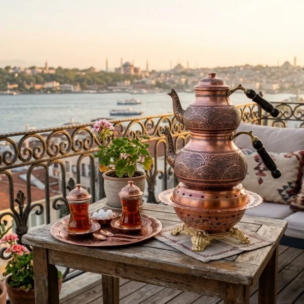 Bakır Çaydanlık Model 10