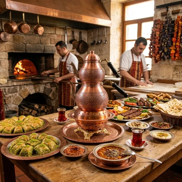 Bakır Çaydanlık Model 12