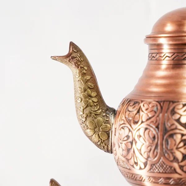 Bakır Çaydanlık Model 13 Kırmızı