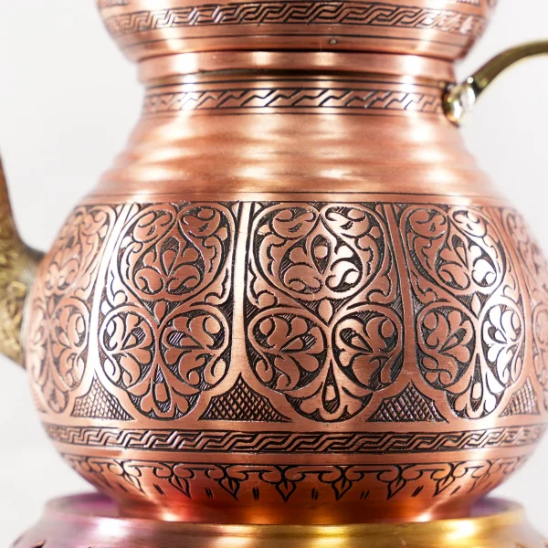 Bakır Çaydanlık Model 13 Kırmızı