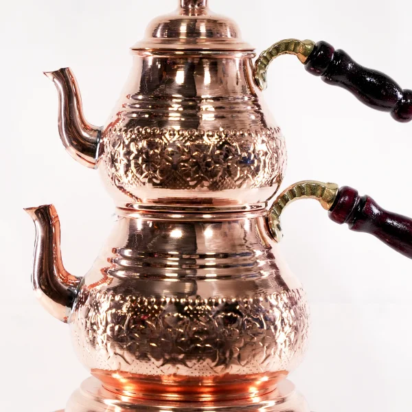 Bakır Çaydanlık Model 15 Kırmızı