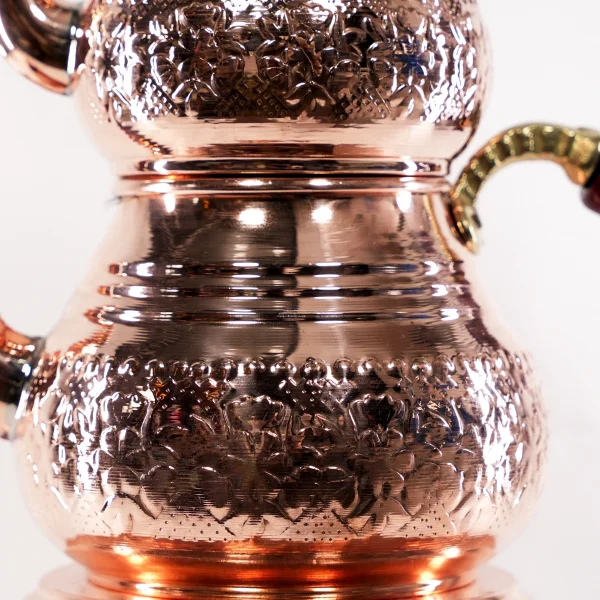 Bakır Çaydanlık Model 15 Kırmızı