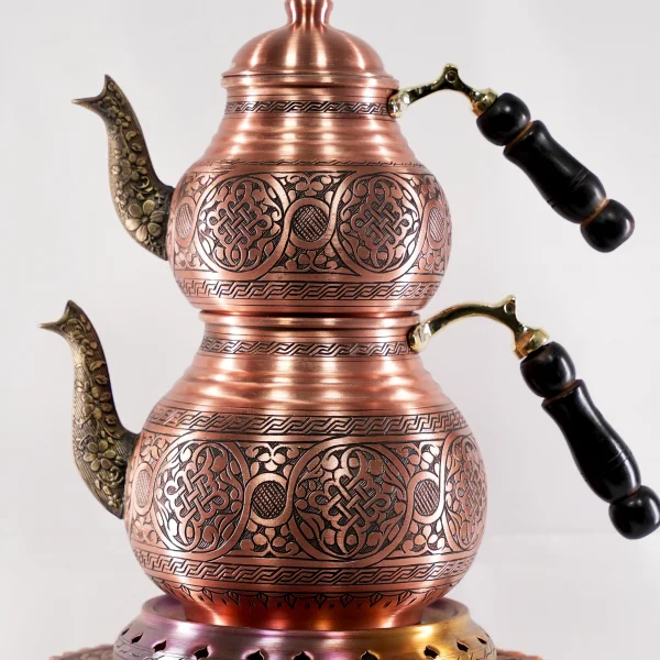 Bakır Çaydanlık Model 16 Kırmızı