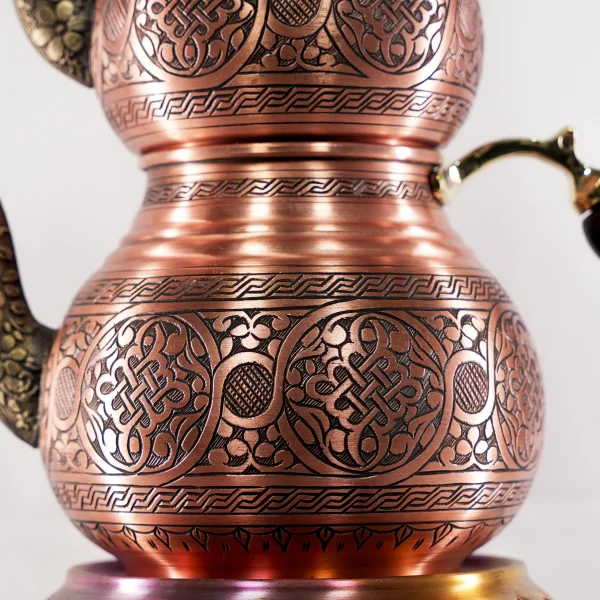 Bakır Çaydanlık Model 16 Kırmızı