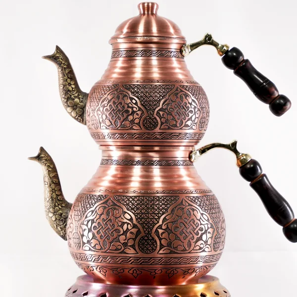 Bakır Çaydanlık Model 17 Kırmızı