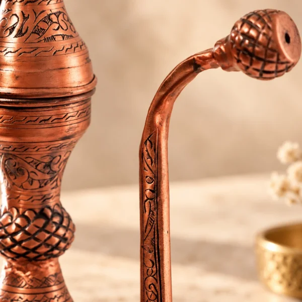 Bakır İbrik İşlemeli 35 Cm 2 li