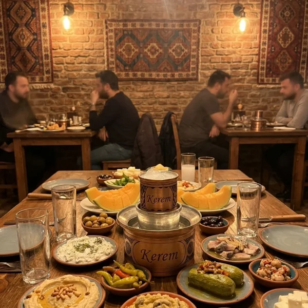 Bakır Rakı Bardağı Kırmızı Model 2