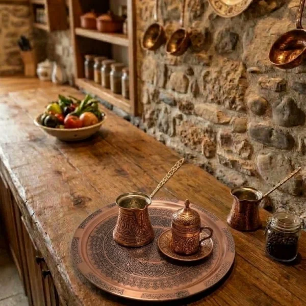 Bakır Tepsi 25 cm