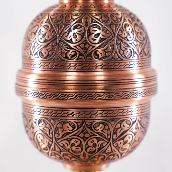 Bakır Şekerlik İşlemeli 35 cm