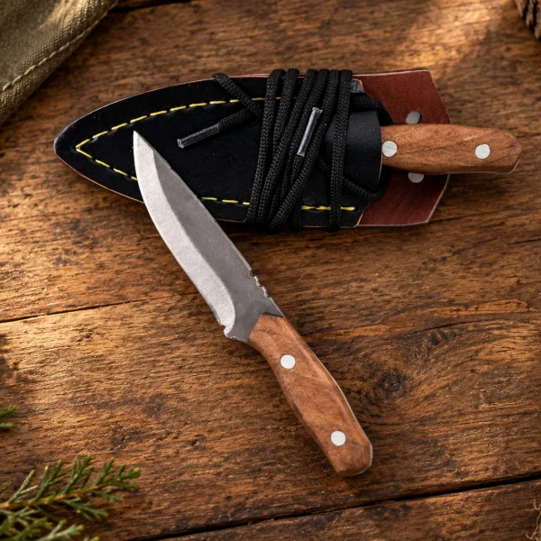 Mini Bıçak Deri Kılıflı 13 Cm
