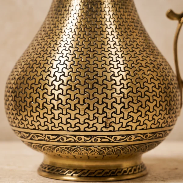 Sarı Bakır Sürahi Model 1