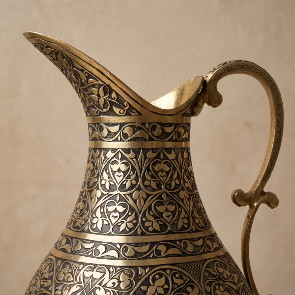 Sarı Bakır Sürahi Model 10