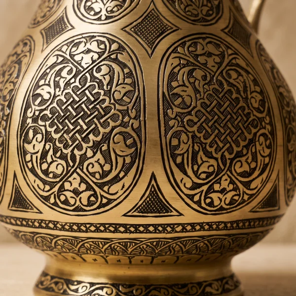 Sarı Bakır Sürahi Model 2
