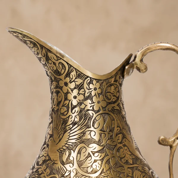 Sarı Bakır Sürahi Model 4
