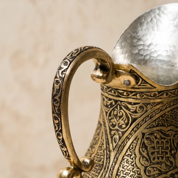 Sarı Bakır Sürahi Model 5