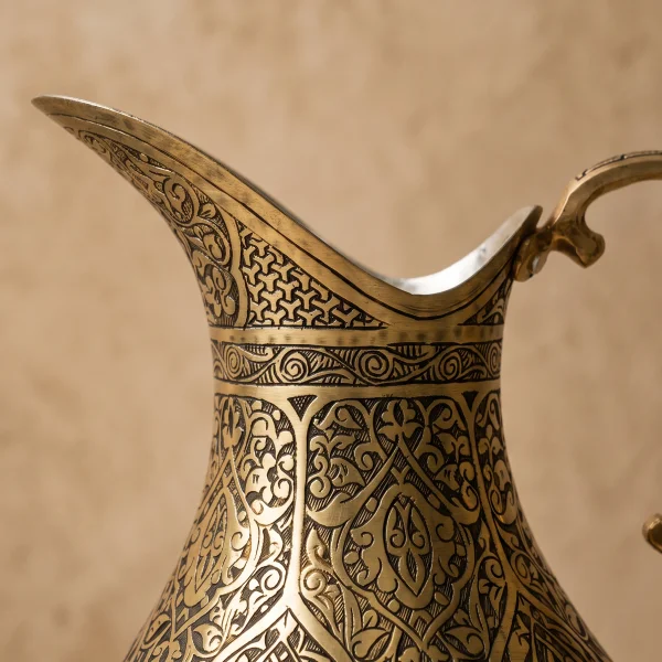 Sarı Bakır Sürahi Model 6