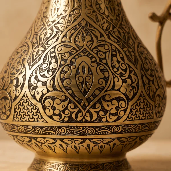 Sarı Bakır Sürahi Model 6