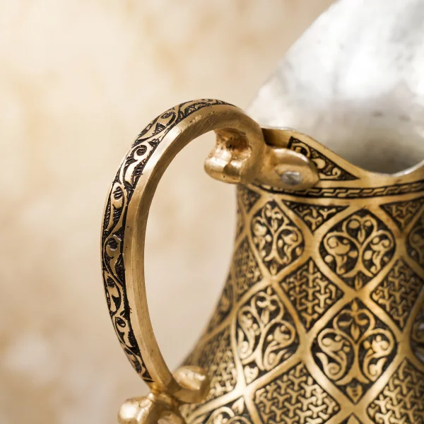 Sarı Bakır Sürahi Model 8