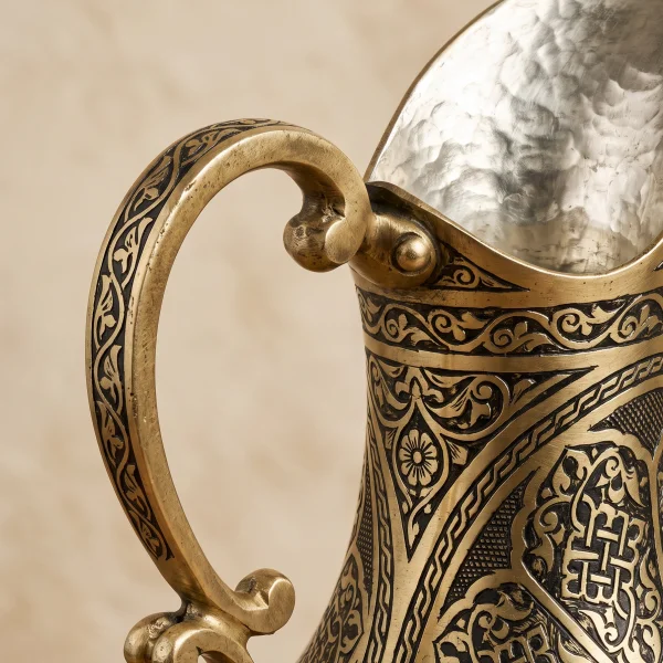 Sarı Bakır Sürahi Model 9