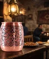Bakır Bardak 550 Ml Kırmızı
