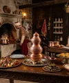 Bakır Çaydanlık Model 13 Kırmızı