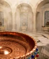 Bakır Hamam Tası - Bronz Tuğralı
