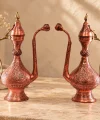 Bakır İbrik İşlemeli 35 Cm 2 li